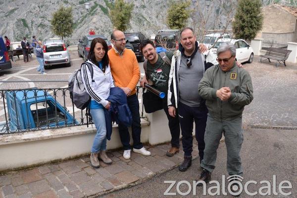 A Civitella Messer Raimondo per un convegno sulla guerra in Abruzzo (Umberto è il secondo da destra)